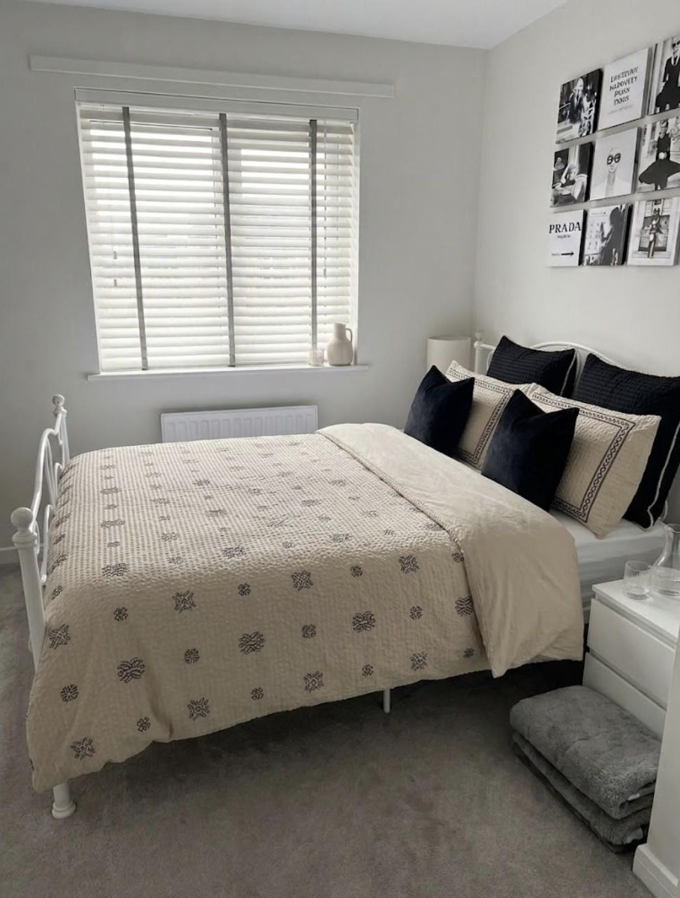 A freshly cleaned and neatly made bedroom